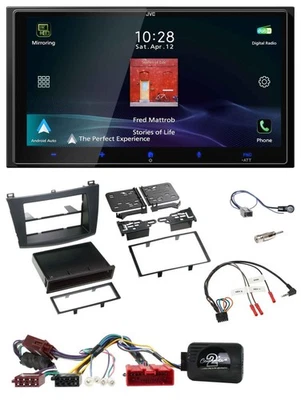 JVC USB Bluetooth 2DIN DAB Lenkrad Autoradio für Mazda 3 09-13 aktiv - Bild 1 von 4