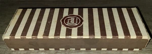 Vintage Henri Bendel kultige braun & weiß gestreifte Papier Geschenkbox (leer) - Bild 1 von 7
