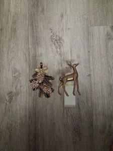 2er Set Bath & Body Works Wandblumen Diffusor Plug-in Weihnachten Rentier Zapfen - Bild 1 von 2