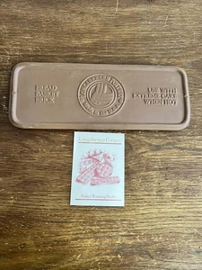 Longaberger Pottery Bread Basket Brick Warming Brick Original Insert USA Made - Picture 1 of 4
