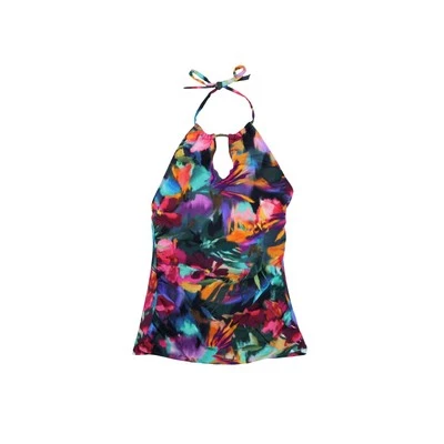 Tankini de natación Ralph Lauren para mujer cuello alto halter multi 6 Foto 1 de 2