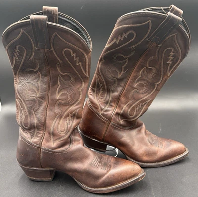 Tony Lama Mujer Botas Vaqueras Clásicas Marrón Para Mujer Talla 7 M Western Usadas en Excelente Condición Foto 1 de 4