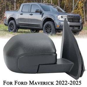 Right Side Mirror Power Heated 5Pin Textured Black For Ford Maverick 2022-2025 - Picture 1 of 16