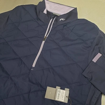 NWT KJUS Men's 58 3XL Release 1/2 Zip Pullover Atlanta Blue Golf Performance  - Image 1 of 4