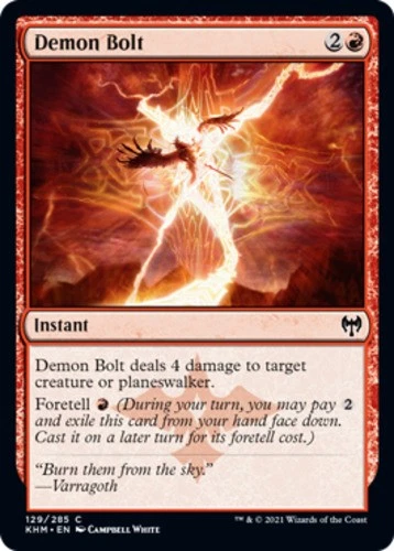 x1 Demon Bolt - Kaldheim - NM - MTG - Image 1 of 1