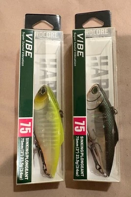 (Cantidad 2) Crankbait sin labios DUEL HARDCORE VIBE 75, 3 pulgadas, 3/4 oz Foto 1 de 4
