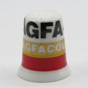 COLLECTABLE THIMBLE 'AGFA, AGFACOLOUR' ADVERTISING - Picture 1 of 4