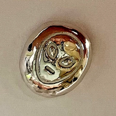 2.5 g PLATINUM .9995 Space Alien hand poured bar Masonic two & a half grams 24k Cover