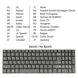 Teclado para Lenovo Ideapad 130-15AST 130-15IKB 320-15AST 320-15ABR 320-15IKB - Imagen 1 de 40