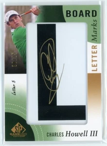 2014 SP GAME USED GOLF CHARLES HOWELL III LETTER MARKS AUTO /35 PGA TOUR - Picture 1 of 2