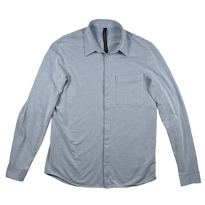 Lululemon Commission Long-Sleeve Shirt Mens M Pocket Casual Button Down Stretch - Picture 1 of 6