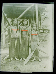 Java Indonesien Mädchen in Tracht Indonesia um 1900 Historisches Glasnegativ - Bild 1 von 6
