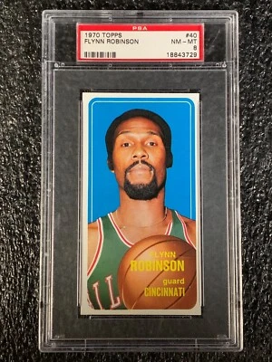 1970 Topps Basketball #40 Flynn Robinson PSA 8 - Image 1 of 2