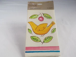 Vintage Hallmark Party Expressions Bridge Scorepad Folk Art Bird w/24 Sheets - Picture 1 of 3