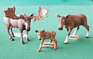 Schleich 14619+14620+14621 "Famiglia di Alci" Animali Foresta IMBALLI ORIGINALI - Imagen 1 de 22