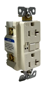 Eaton TRSGFA20LA GFCI Receptacle 20A 125V 2P 3W Grndng Self Test W/Audible Alarm - Picture 1 of 9