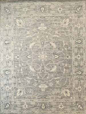 Terrific Transitional - Floral Oriental Rug - Oushak Design - 12.1 x 14.11 ft. - Image 1 of 4