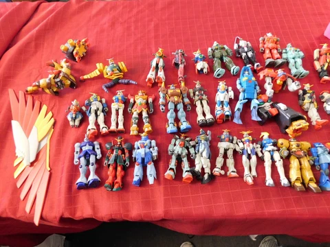 Bandai Mobile Suit Gundam Action Figures, Accessories and Parts Lot Cover