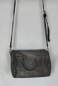 Women's Handbag Shoulder Bag Sportsgirl Black Textured Faux Leather Crossbody - Picture 1 of 12