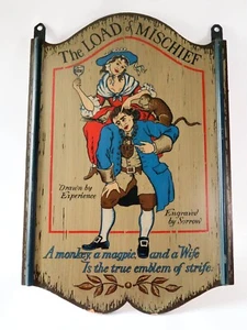 Vintage Wooden Tavern Bar Sign Yorkraft 1967 Folk Art - Picture 1 of 7
