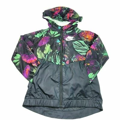 Jaqueta Nike Girl Sportswear Inverno Windrunner Wind com Capuz Floral G Presente para Ela - Imagem 1 de 4