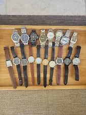 Zestaw 18 zegarków męskich Citizen, Pulsar, Swiss Legend, Guess, Relic