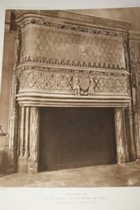 BOURGES PETIT LYCEE HOTEL DE VILLE CHEMINEE GRAVURE 1910 ARCHITECTURE R2465 - Picture 1 of 1