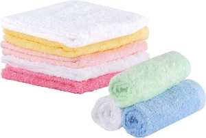 8 Pack Flannel Face Cloth, 10 x 10 inch Soft Bamboo Face Cloth Face Towels Reus - Picture 1 of 7