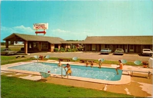 Coches postales Villager Motel Perry Georgia piscina alrededor de los años 60 70 - Imagen 1 de 2