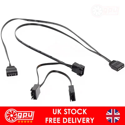 Standard ARGB 3-Pin to NZXT AER / F120 / HUE Fan Splitter Adapter - Image 1 of 3