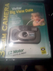 Vivitar EZ Motor Big View Date-A-Print 35mm Point & Shoot Film Camera Brand New - Picture 1 of 3