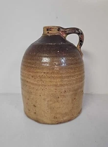 Antiker, rustikaler, primitiver Keramik Krug mit Griff glasiertes Steinzeug 10" Bienenstock - Bild 1 von 10