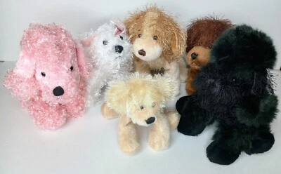 Ganz Webkinz Plush Dogs Lot of 6 - No Codes Poodle Retriever Terrier Spaniel - Image 1 of 4