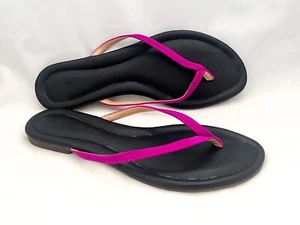 NEW Banana Republic Flip Flop Pink Suede straps Size 7, Never Worn! - Picture 1 of 4