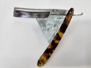 Joh Engstrom Eskilstuna Garanti Sweden 6/8 Straight Razor w/Faux Tortoise Handle - Picture 1 of 11