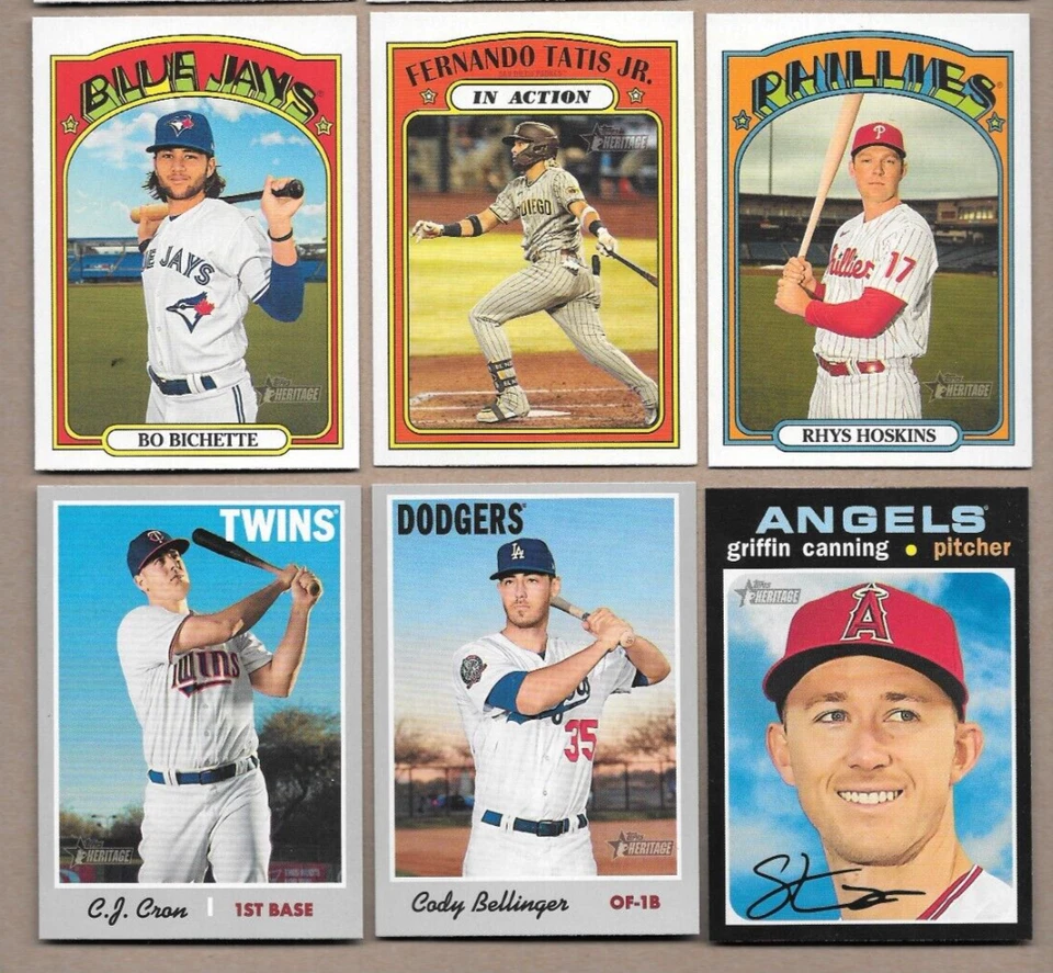 2019, 2020 &/or 2021 Topps Heritage or Archives Pick 6 for your a set - Image 1 of 1