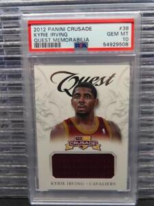 2012-13 Crusade Kyrie Irving Quest Rookie RC Jersey #38 PSA 10 Cavaliers