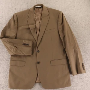 Ralph Lauren Jacket M 42R Brown Tan 100% Wool Twill Worsted Blazer Sport Coat - Picture 1 of 17