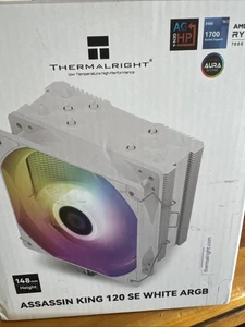 Thermalright Assassin King 120 SE White ARGB CPU Air Cooler, SE White, Brand New - Picture 1 of 5