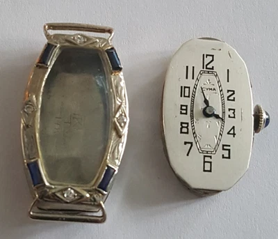 14KT White Gold Case Hinged Bezel With Cyma Movement and Crystal - Image 1 of 4