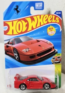 2025 Hot Wheels Ferrari F40 Competizione HW Exotics Red Car 1/64 Toy NEW - Picture 1 of 7