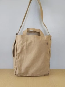 Polo Ralph Lauren Canvas Tote Bag pony logo Free Worldwide Shipping FTP/3141 - Picture 1 of 16