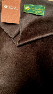 Tela de lujo Loro Piana marrón pesado de 2,8 m de cachemir/lana para abrigos chaqueta - Imagen 1 de 2