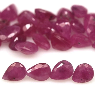 8.33 CT. Heated 24Pcs Pink Ruby Madagascar Pear - Image 1 of 4