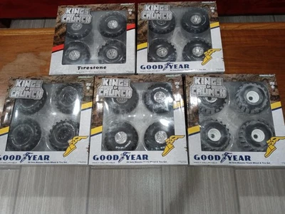 1/18 Greenlight Kings Of Crunch 5 sets Of Wheels And Tires 66 Inch (Parts Lot) - Image 1 of 4