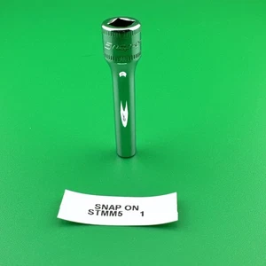 Herramientas Snap On STMM5 1/4" Unidad 6pt 5mm Métrico Profundo Cromo Enchufe EE. UU. - Imagen 1 de 11