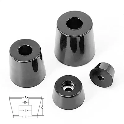 Gummifüße 6mm - 50mm mit Stahleinlage Gummifüsse Boxen Füße Geräte Fuß schwarz - Bild 1 von 4