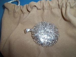 Ultrafeiner Silber geflochtener Anhänger - Bild 1 von 4