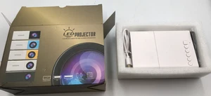 LED Mini Projector Portable 1080P Home Theater  Multi-Device Compatible New Box - Picture 1 of 14