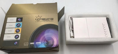 LED Mini Projector Portable 1080P Home Theater  Multi-Device Compatible New Box - Image 1 of 4